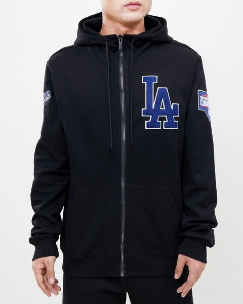 Pro Standard Los Angeles Dodgers Logo Zipper Hoody product image 1, provided for visual reference and product detail review