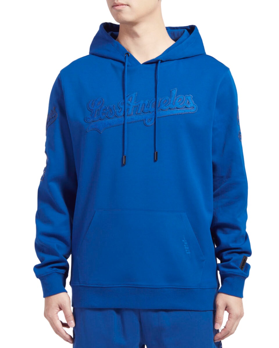 Pro Standard Los Angeles Dodgers Triple Tonal Dk Po Hoodie - Blue product image 1, provided for visual reference and product