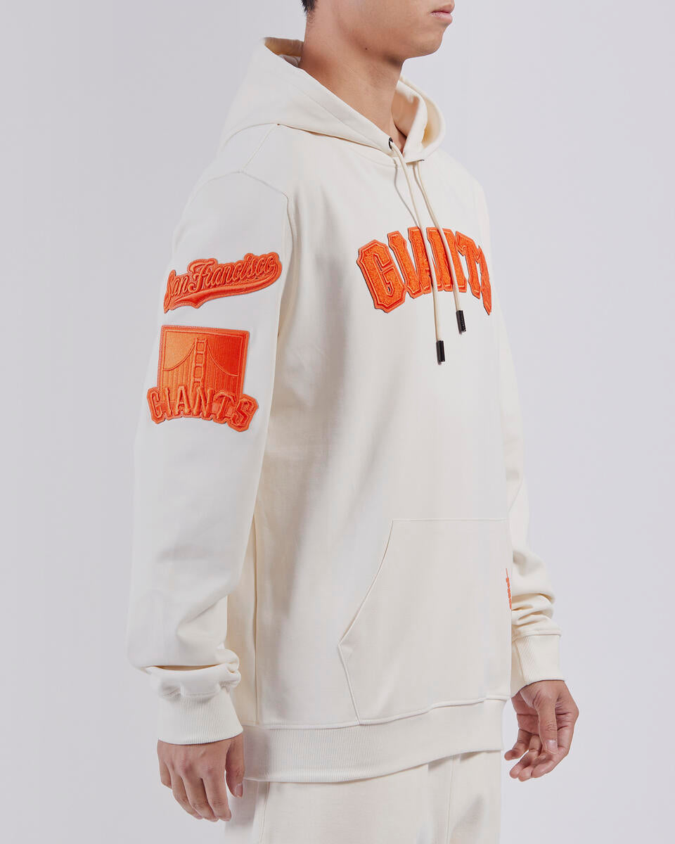Pro Standard Men San Francisco Giants Triple Tonal DK Po Hoodie-Eggshell product image 3, provided for visual reference and