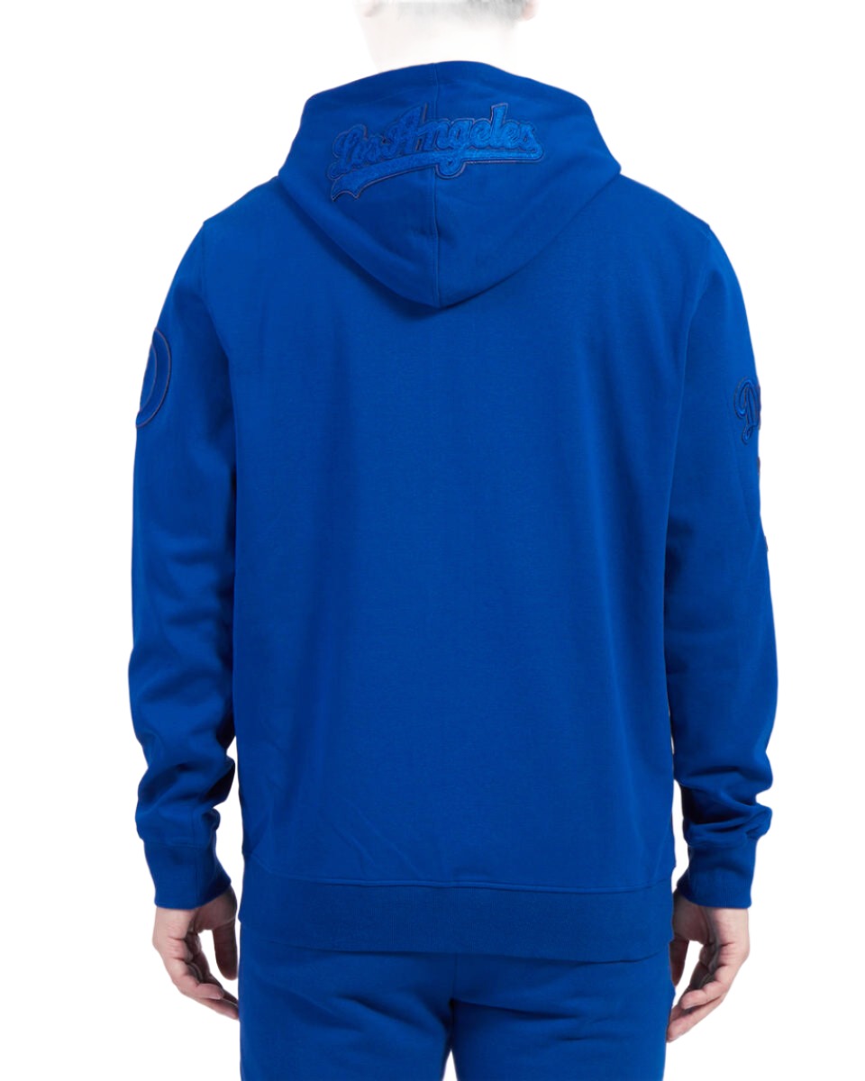 Pro Standard Los Angeles Dodgers Triple Tonal DK Full-Zip PO Hoodie-Blue product image 2, provided for visual reference and