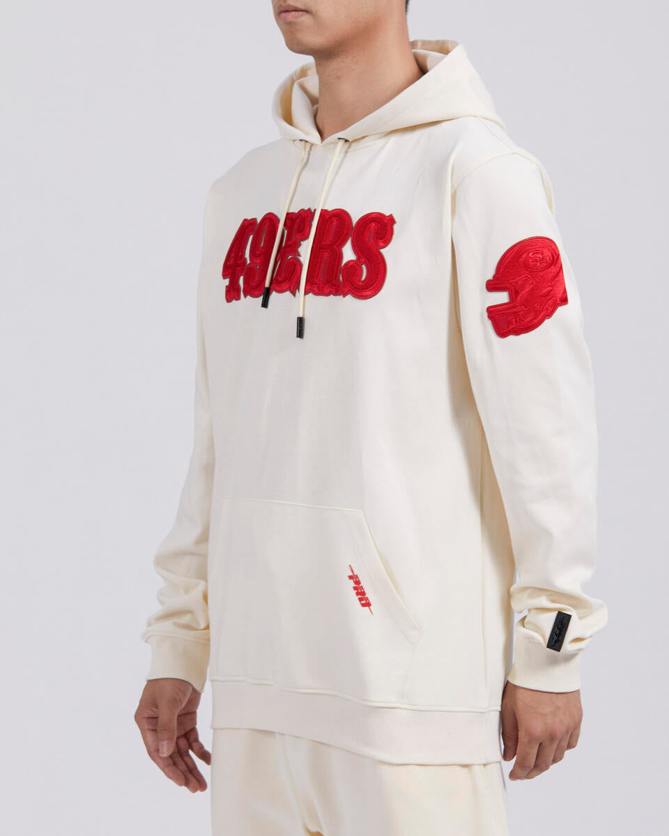 Pro Standard San Francisco 49ers Triple Tonal DK PO Hoodie-Eggshell product image 4, provided for visual reference and