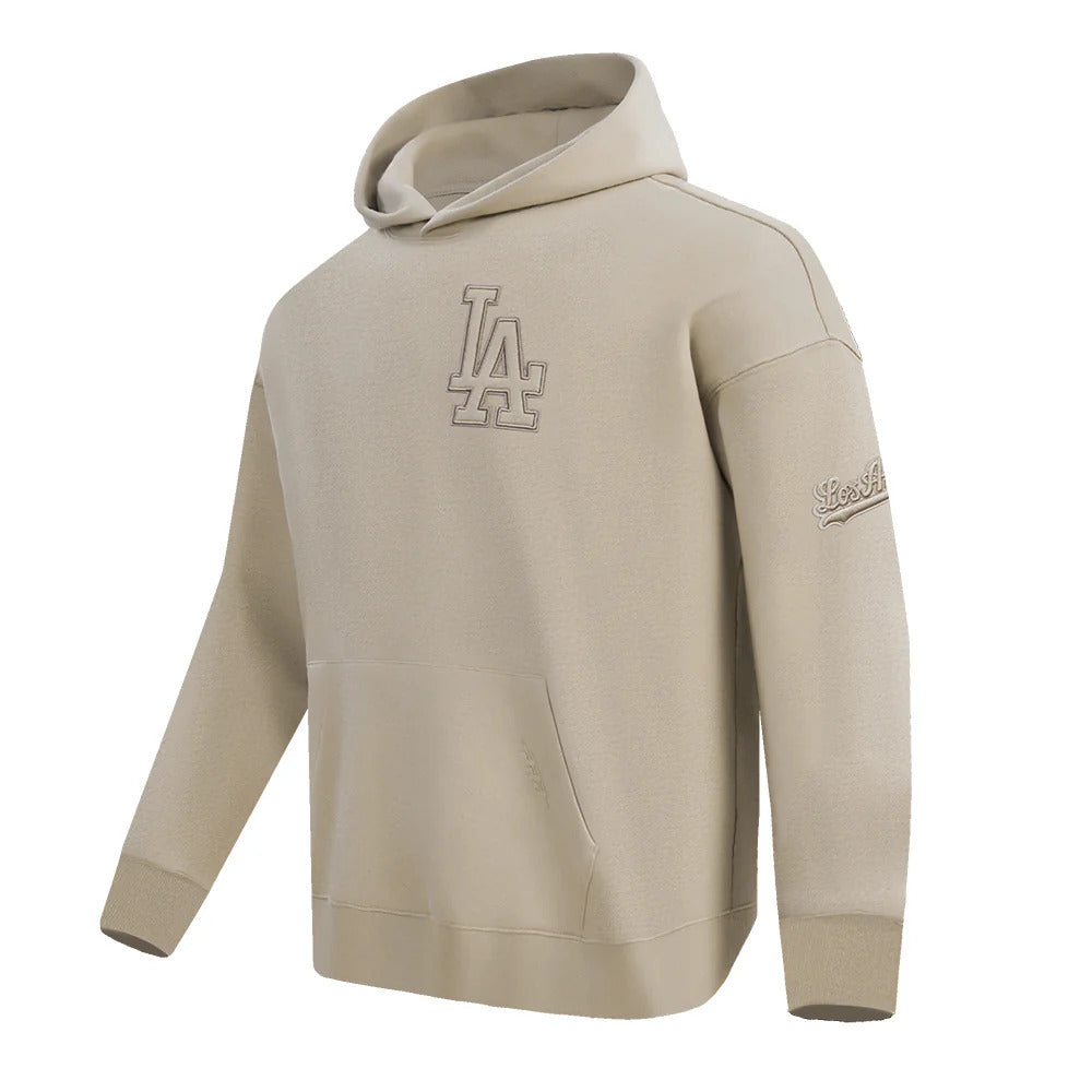 Pro Standard Los Angeles Dodgers Taupe Tonal Pullover Hoody product image 1, provided for visual reference and product
