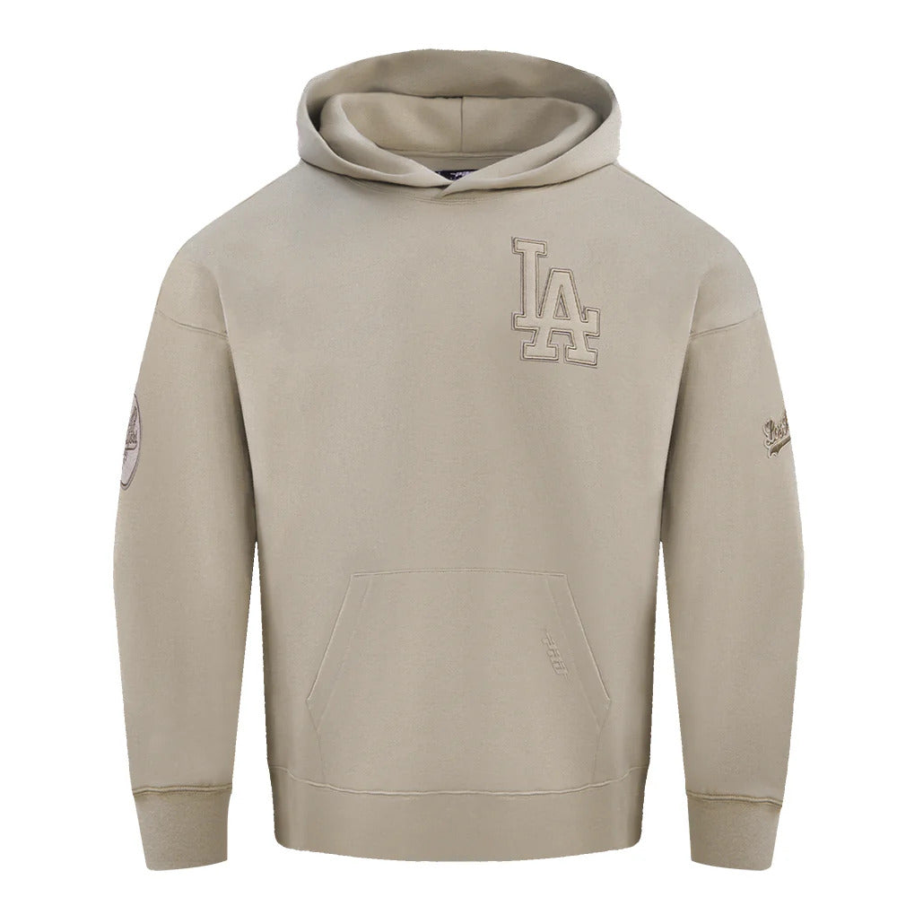 Pro Standard Los Angeles Dodgers Taupe Tonal Pullover Hoody product image 2, provided for visual reference and product