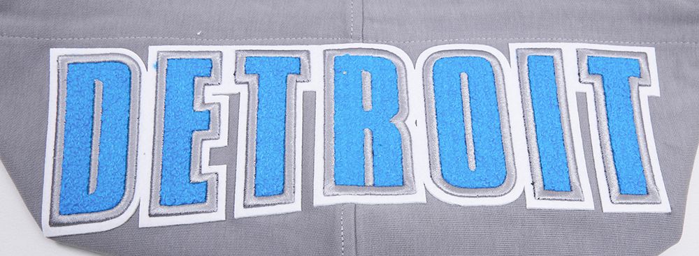 Detroit Lions Pro Standard Grey Chenille Hoodie product image 5, provided for visual reference and product detail review