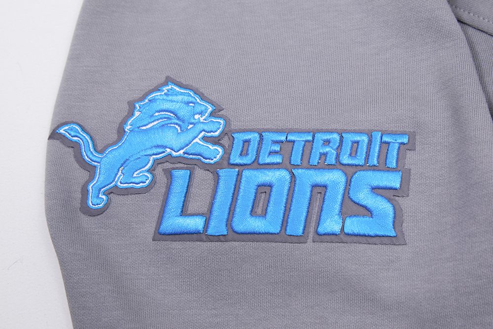 Detroit Lions Pro Standard Grey Chenille Hoodie product image 7, provided for visual reference and product detail review