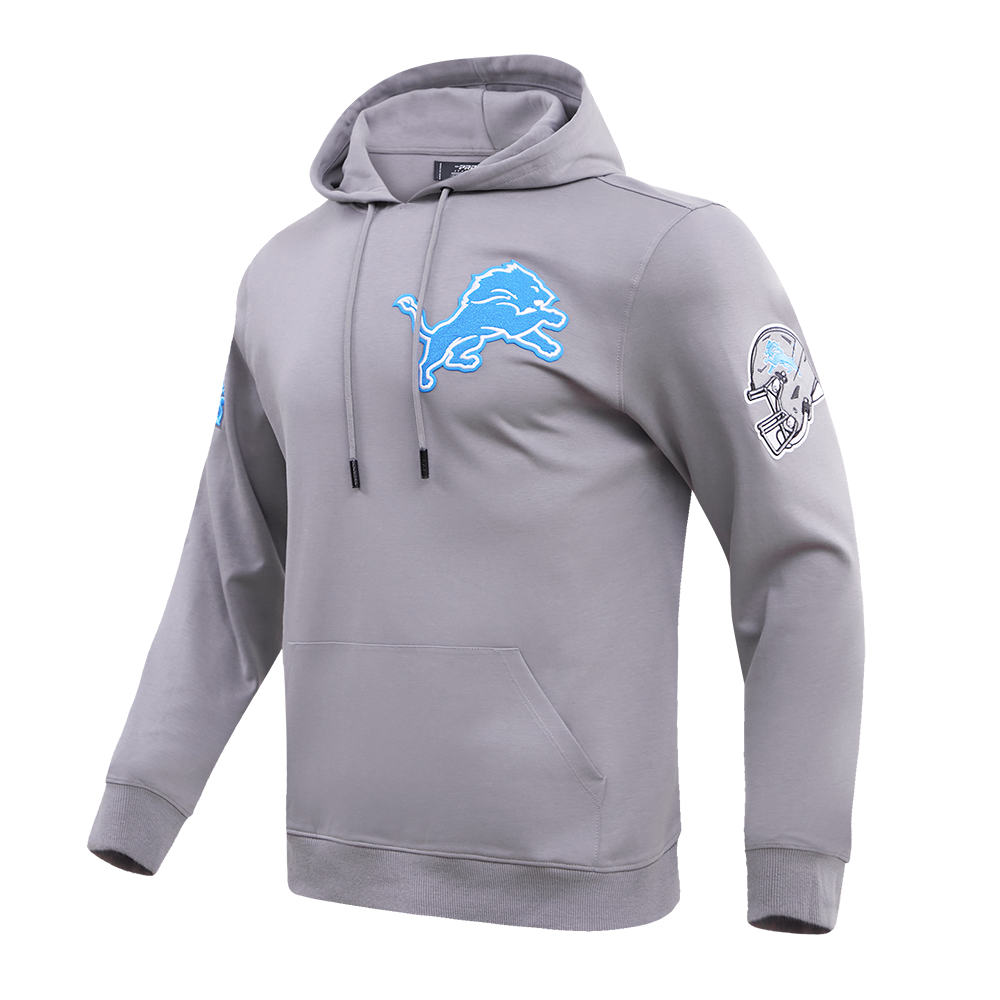 Detroit Lions Pro Standard Grey Chenille Hoodie product image 2, provided for visual reference and product detail review