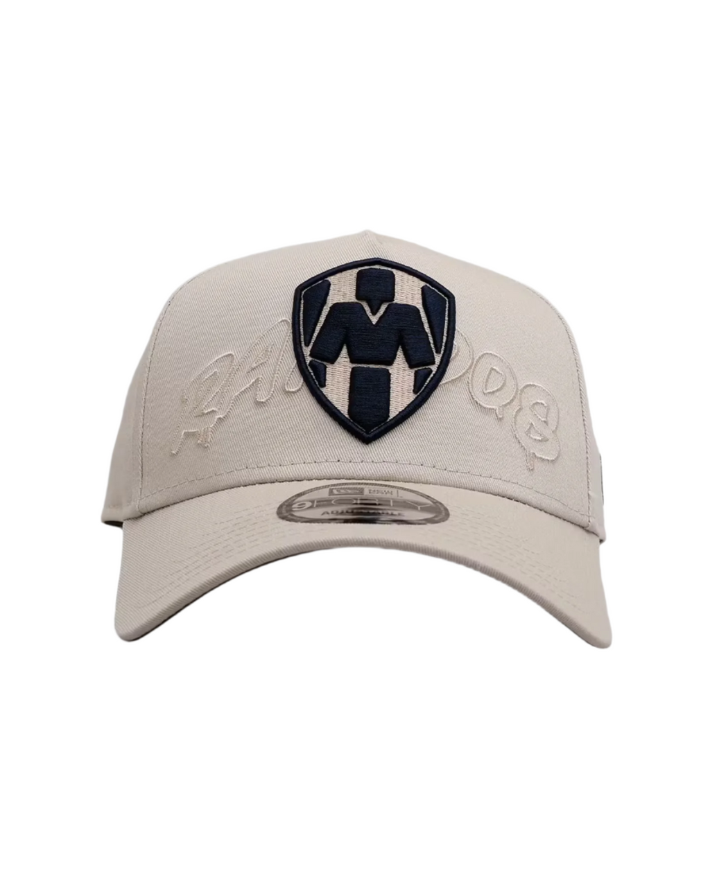 New Era Monterrey Front Tag A-Frame 9FORTY Adjustable Hat-Khaki product image 1, provided for visual reference and product