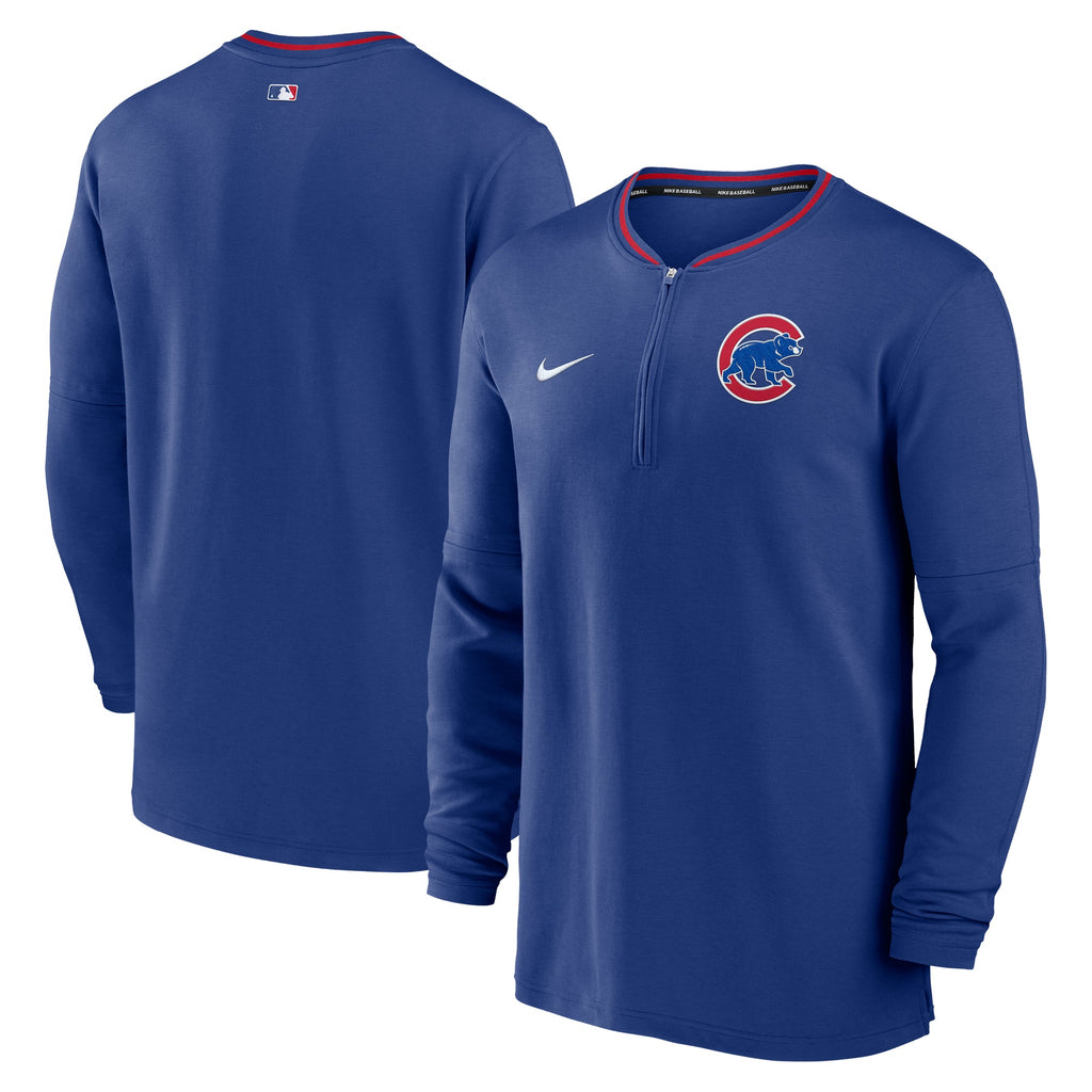 Chicago Cubs Nike Authentic Collection Royal Half Zip Top product image 1, provided for visual reference and product detail