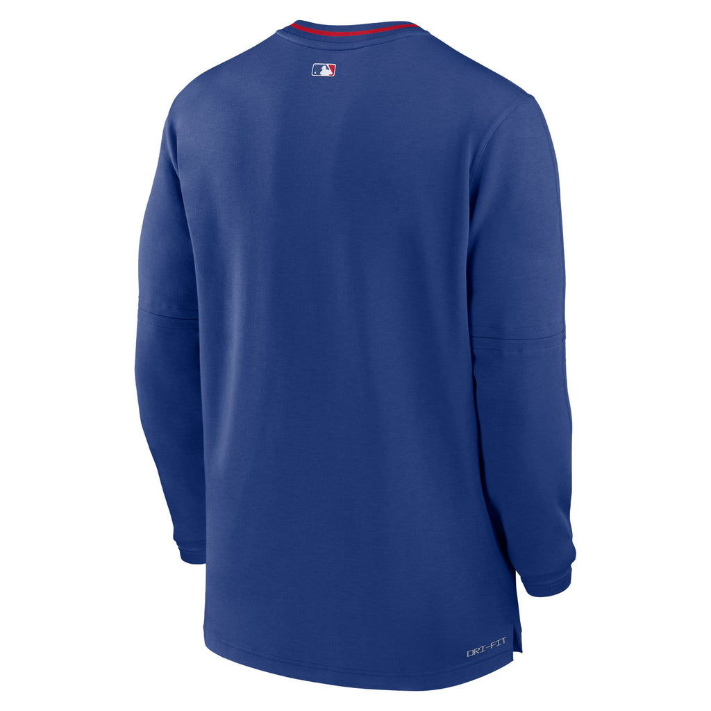 Chicago Cubs Nike Authentic Collection Royal Half Zip Top product image 3, provided for visual reference and product detail