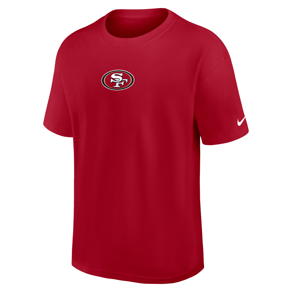 Nike San Francisco 49ers Essential Short Sleeve T-Shirt-Red product image 1, provided for visual reference and product
