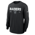 Nike Las Vegas Raiders Long Sleeve T-Shirt-Black product image 1, provided for visual reference and product detail review