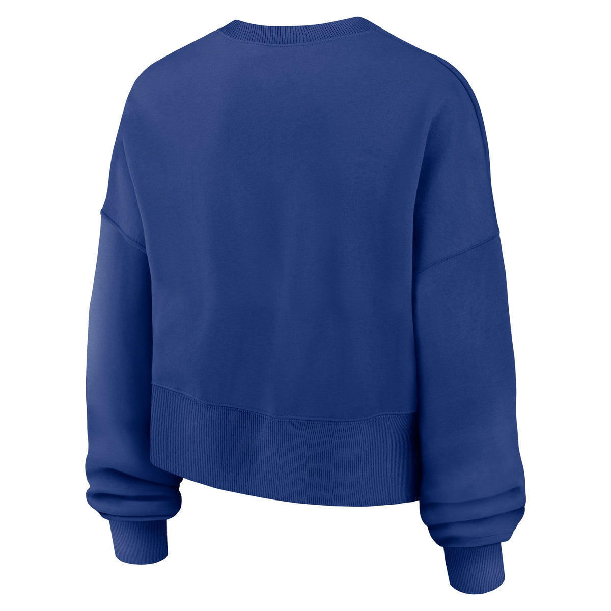 Chicago Cubs Nike Women Royal Crewneck Fleece product image 3, provided for visual reference and product detail review