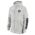 Nike Men Las Vegas Raiders Cool Down Club Full-Zip Hoodie - Photon Dust product image 1, provided for visual reference and