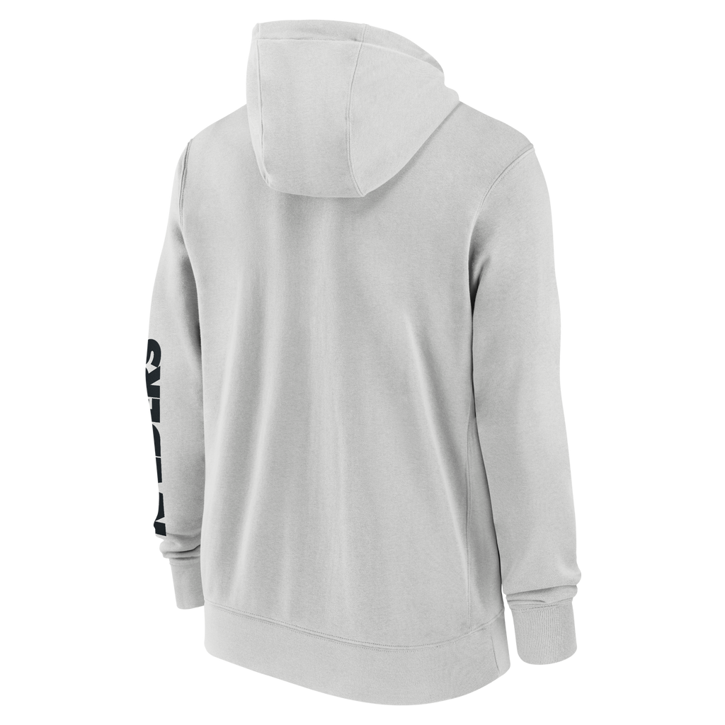 Nike Men Las Vegas Raiders Cool Down Club Full-Zip Hoodie - Photon Dust product image 2, provided for visual reference and