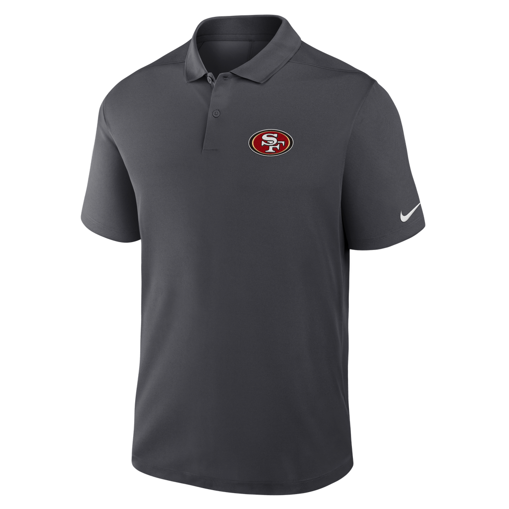 Nike San Francisco 49ers Victory Polo Dark Gray product image 1, provided for visual reference and product detail review