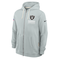 Nike Men Las Vegas Raiders Official On Field Full Zip Jacket -Gray product image 1, provided for visual reference and