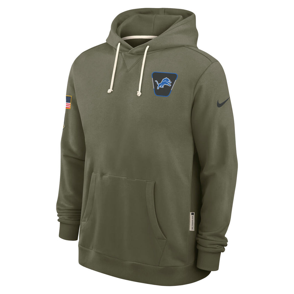 Detroit Lions Nike Men 2025 Salute To Service Sideline Hoodie product image 2, provided for visual reference and product
