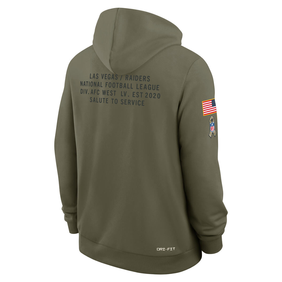 Las Vegas Raiders Nike Men 2025 Salute To Service Sideline Hoodie product image 3, provided for visual reference and product