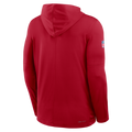 Nike San Francisco 49ers Light Weight T-Shirt Hoodie-Scarlet product image 2, provided for visual reference and product