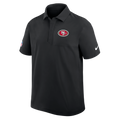 Nike San Francisco 49ers Woven Polo - Black product image 1, provided for visual reference and product detail review