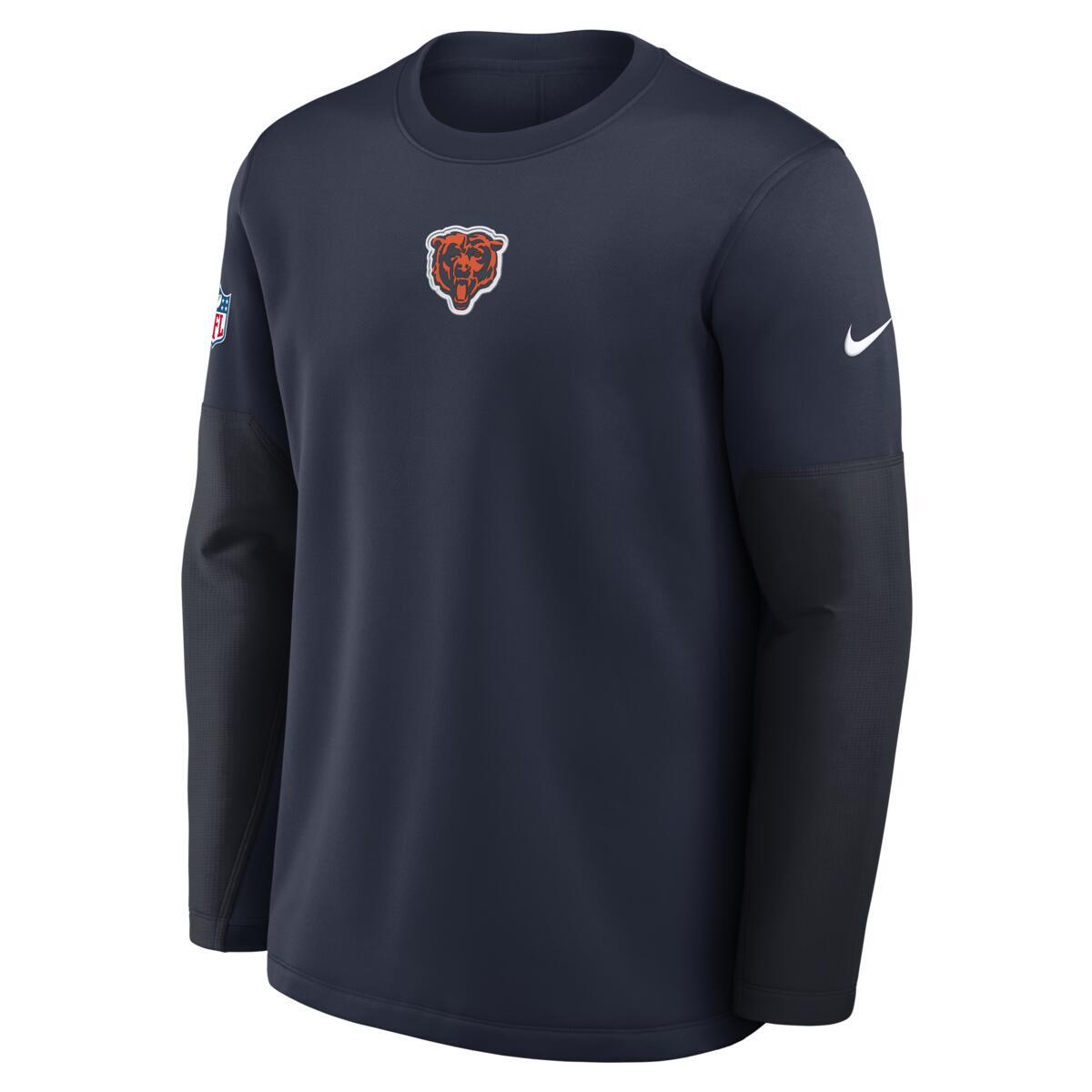 Chicago Bears Nike Scripted To Win 2025 Sideline Coach Thermal-Fit Long Sleeve product image 2, provided for visual