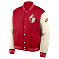 Nike Men San Francisco 49ers Rewind Legacy Varsity Jacket product image 1, provided for visual reference and product detail
