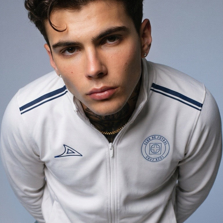 Pirma Cruz Azul Training Jacket 26/27 - White product image 2, provided for visual reference and product detail review