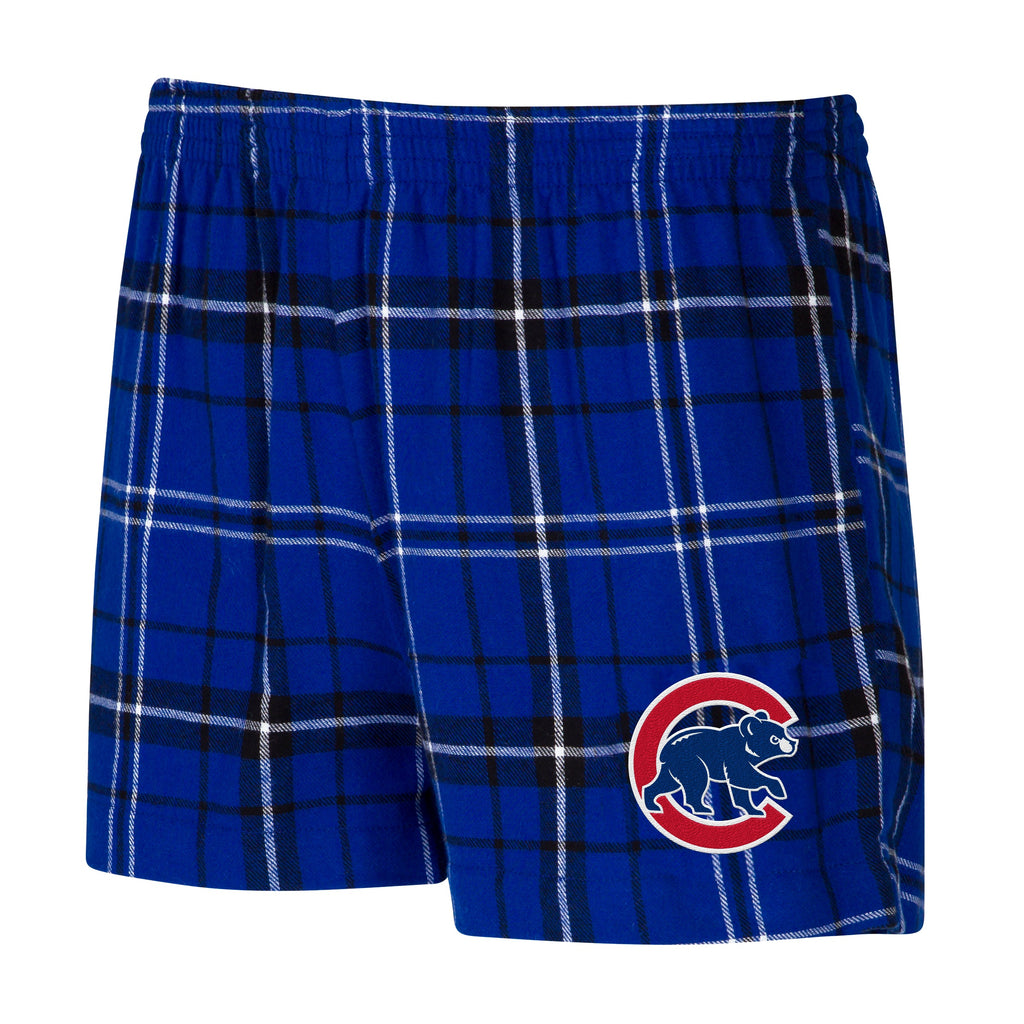 Chicago Cubs Women Gable Ultimate Flannel Shorts product image 2, provided for visual reference and product detail review