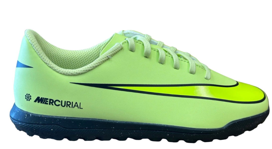 Nike Jr. Mercurial Vapor 16 Club Turf Low Limelite/Volt-Hyper Crimson product image 1, provided for visual reference and