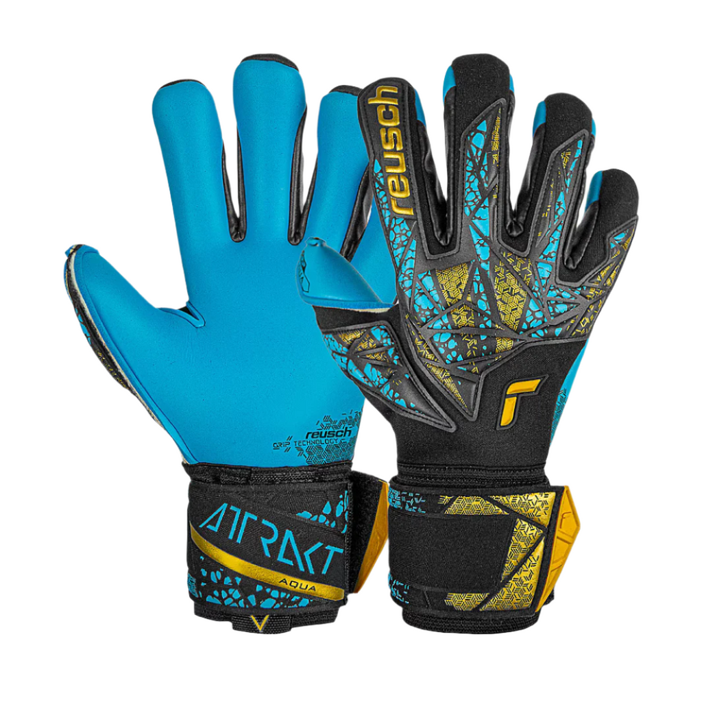 Reusch Attrakt Aqua Finger Support GK Gloves product image 1, provided for visual reference and product detail review