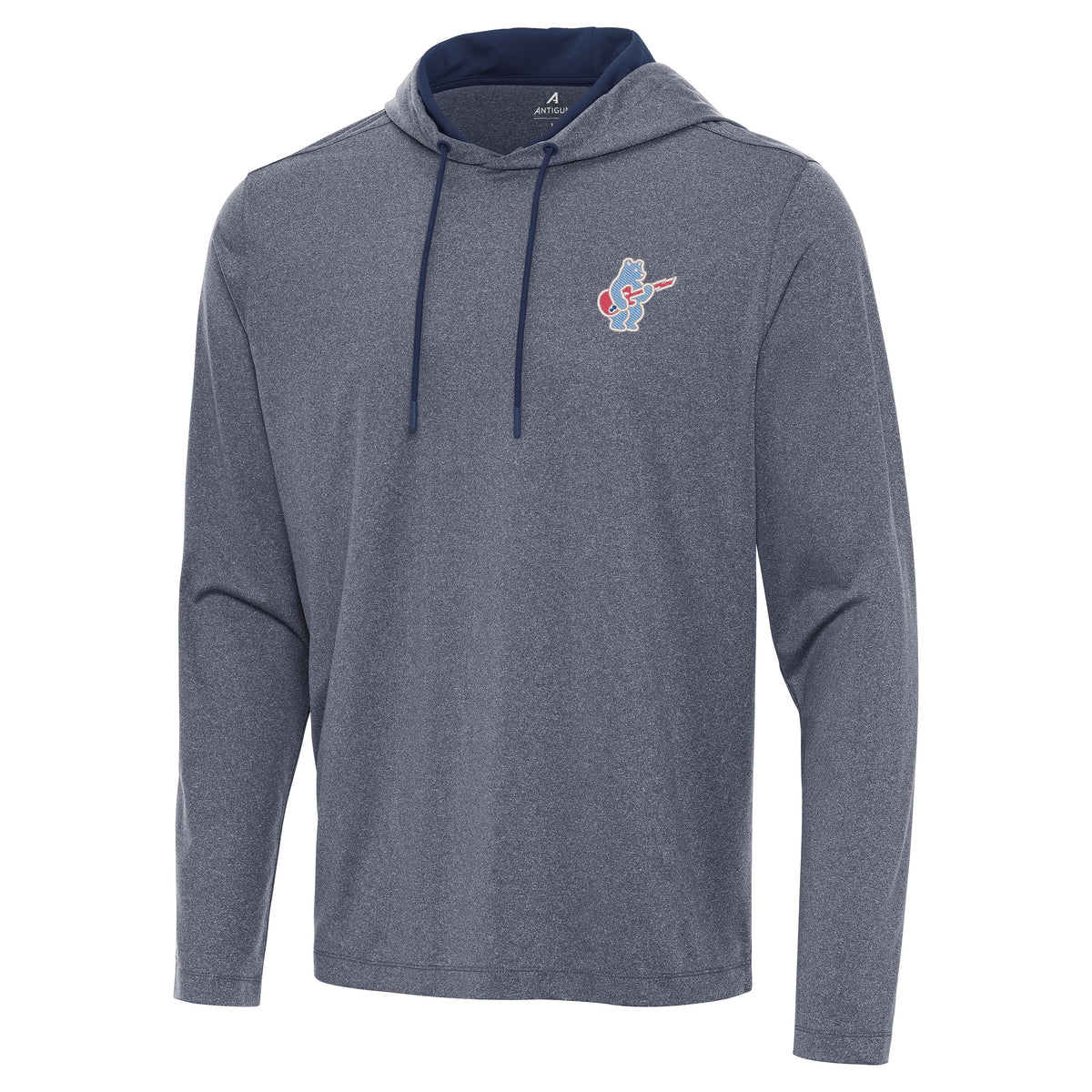 Chicago Cubs Navy Rock Bear Kinetic Pullover Hoodie product image 1, provided for visual reference and product detail review