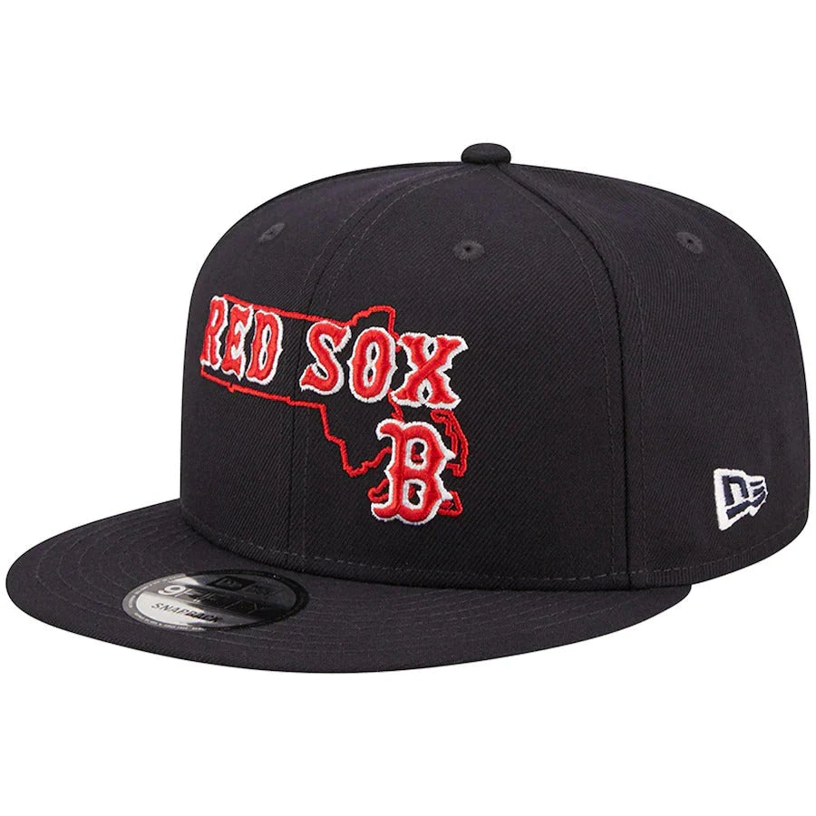 New Era Boston Red Sox State Logo 9FIFTY Snapback Hat product image 3, provided for visual reference and product detail