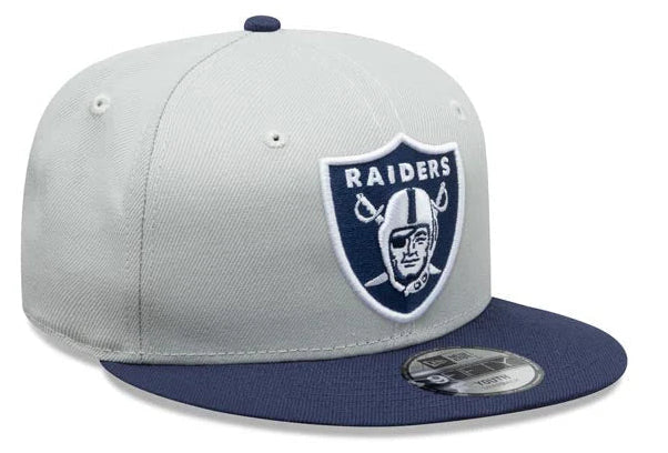 New Era Las Vegas Raiders 2-Tone Color Pack 9FIFTY Snapback Hat-Grey/Navy product image 1, provided for visual reference and