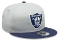 New Era Youth Las Vegas Raiders 2-Tone Color Pack 9FIFTY Snapback Hat-Grey/Navy product image 1, provided for visual