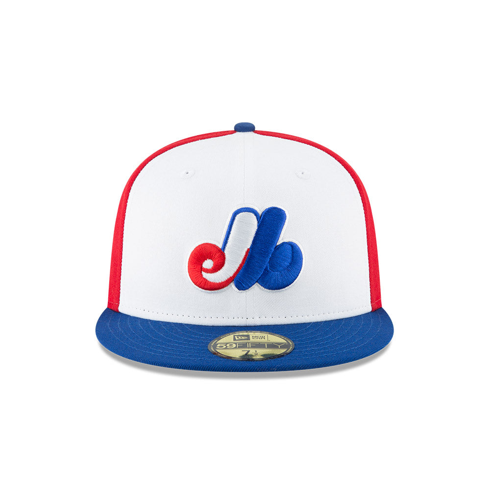 Montreal Expos New Era 59FIFTY Fitted Hat product image 2, provided for visual reference and product detail review