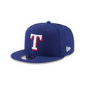 Texas Rangers New Era Royal 9FIFTY Snapback Hat product image 1, provided for visual reference and product detail review