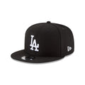 Los Angeles Dodgers New Era Black/White 9FIFTY Snapback Hat product image 1, provided for visual reference and product