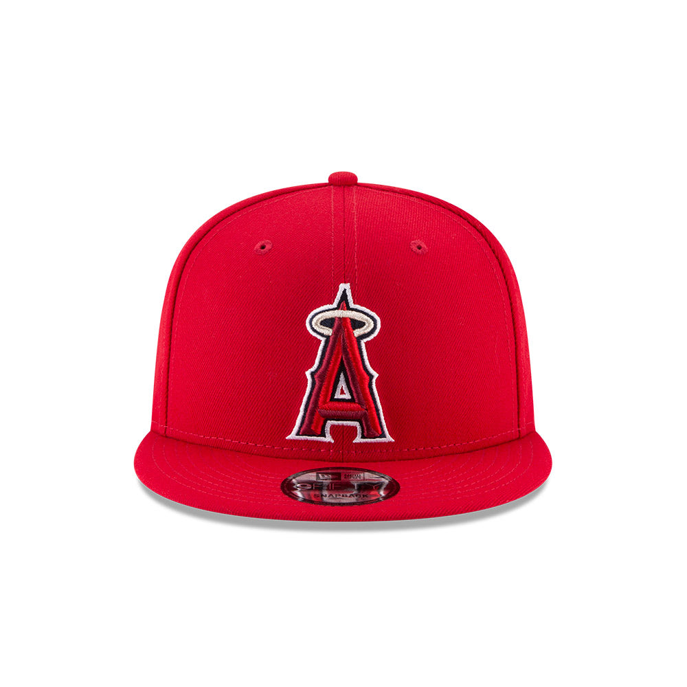 Anaheim Angels New Era Red 9FIFTY Snapback Hat product image 2, provided for visual reference and product detail review