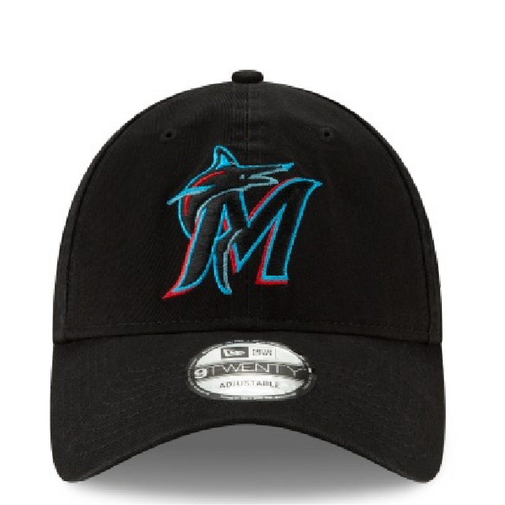 New Era Miami Marlins Core Classic MLB 9Twenty Adjustable- Black product image 4, provided for visual reference and product