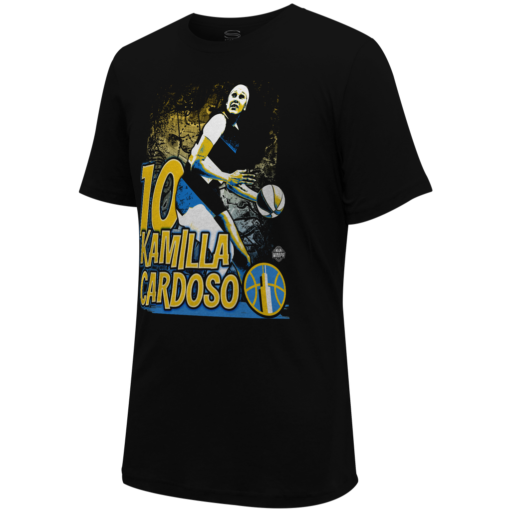 Kamilla Cardoso Chicago Sky Run It T-Shirt product image 1, provided for visual reference and product detail review