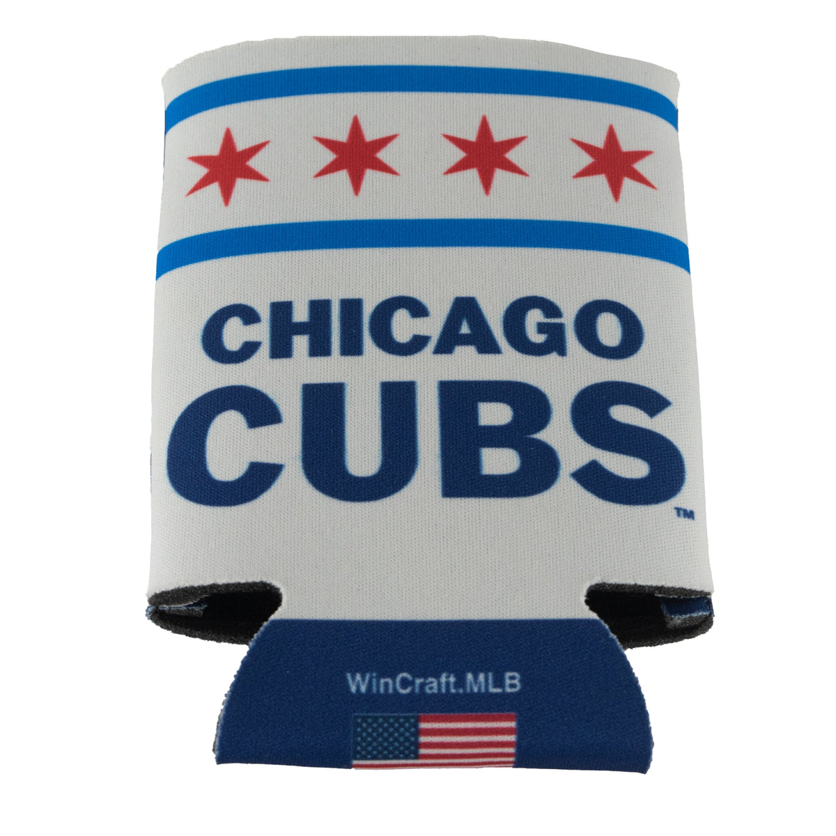 Chicago Cubs Chicago Flag Can Cooler product image 2, provided for visual reference and product detail review