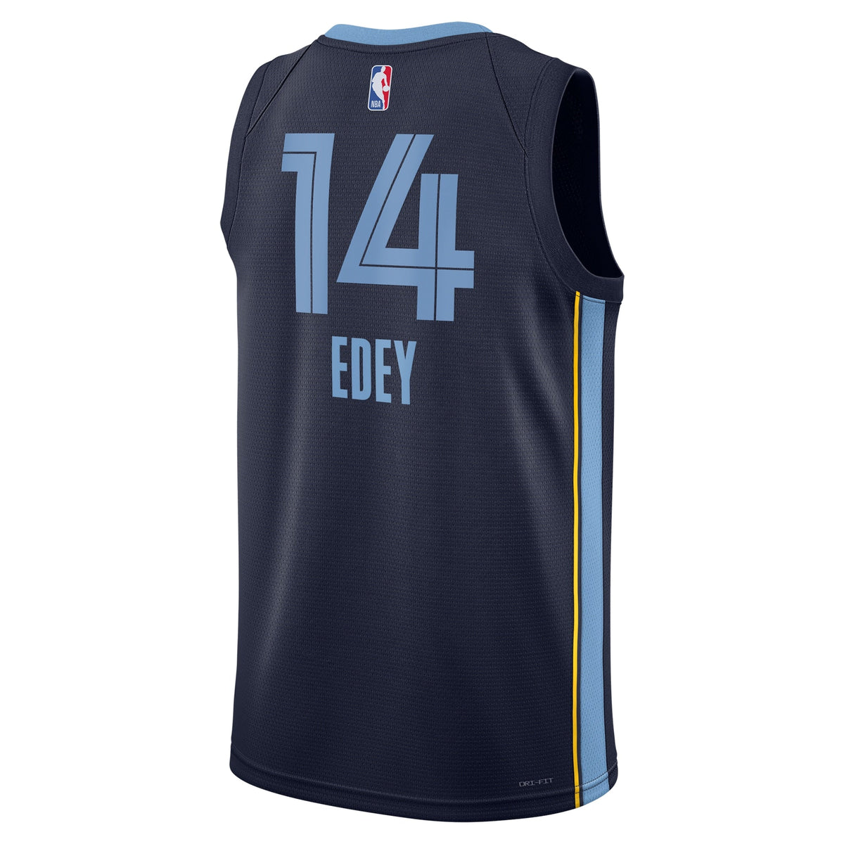 Memphis Grizzlies Nike Icon Swingman Jersey - Navy - Zach Edey - Unisex product image 4, provided for visual reference and