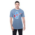 Chicago Cubs New Era Bird's Eye Blue Rock Bear T-Shirt product image 1, provided for visual reference and product detail