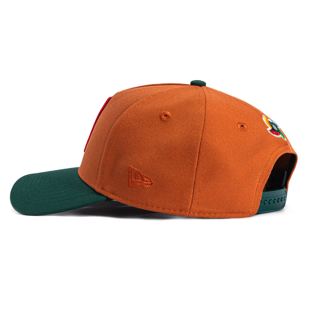 New Era Mexico WBC 9FORTY A-Frame Snapback Hat-Burnt Orange product image 2, provided for visual reference and product