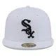 New Era Chicago White Sox City 59FIFTY Fitted Hat - White/Black product image 3, provided for visual reference and product