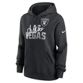 Nike Women Las Vegas Raiders Pullover Hoodie-Black product image 1, provided for visual reference and product detail review