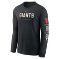 Nike San Francisco Giants Repeater Long Sleeve T-Shirt-Black product image 1, provided for visual reference and product