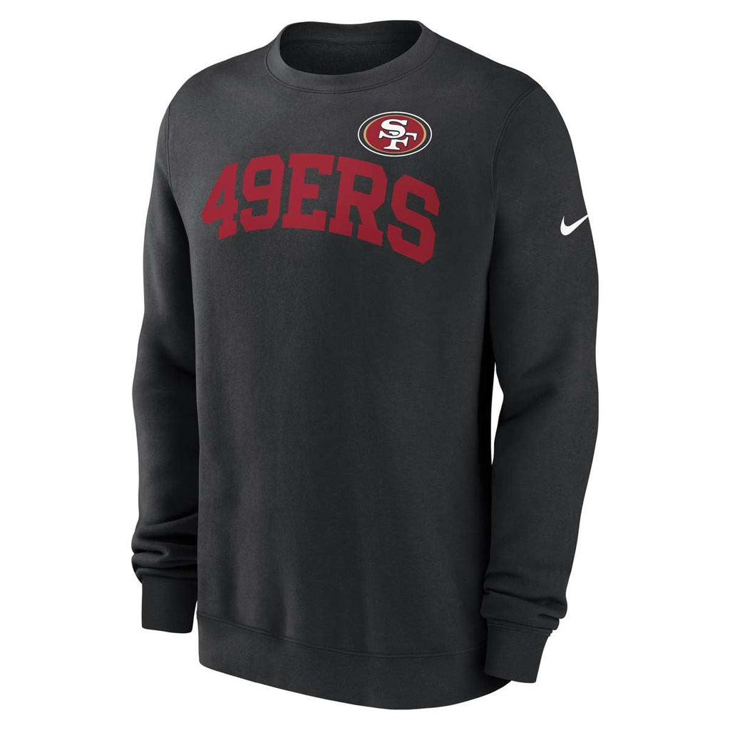 Nike San Francisco 49ers Club Crewneck - Black product image 1, provided for visual reference and product detail review