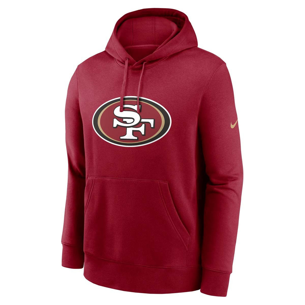 Nike San Francisco 49ers Club Hoodie - Red product image 1, provided for visual reference and product detail review