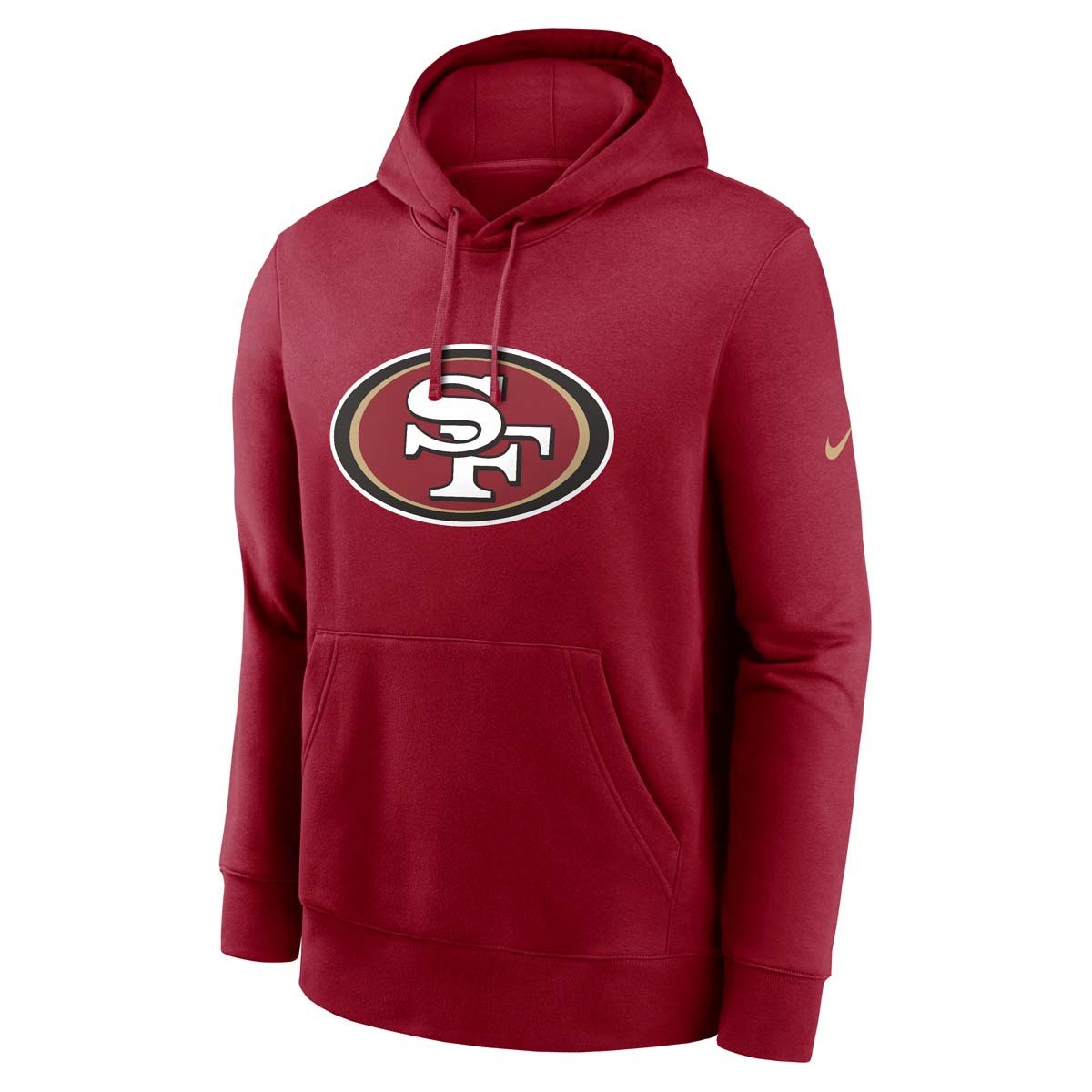 Nike San Francisco 49ers Club Hoodie - Red product image 1, provided for visual reference and product detail review